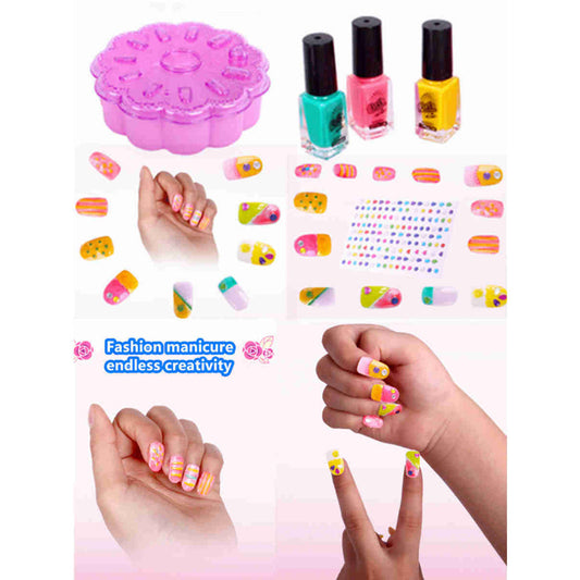 Nail Art Studio Girl's Creator Fabulous Decorator Sparkling Nail Set