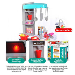 53Pcs Large Size Kitchen Play Set Pretend Play Toy Cooking Set For Kids