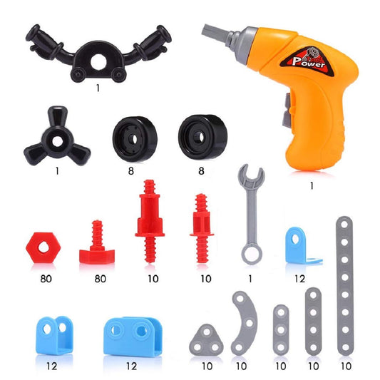 10 In 1 Models Junior Blocks With Simulation Drill Having 286 Pieces For Kids