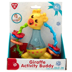 Giraffe Activity Buddy Crib Rattle Drum For Baby Toy