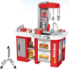 53Pcs Large Size Kitchen Play Set Pretend Play Toy Cooking Set For Kids