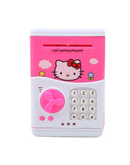 Cartoon Saving Kids Money Boxes Smart Telephone Booth Password Money Piggy Bank With Cute Design