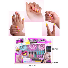 Nail Art Studio Girl's Creator Fabulous Decorator Sparkling Nail Set