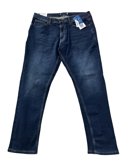 EXPORT LEFTOVER Denim Men's Straight Fit Jeans (MEDIUM BLUE)