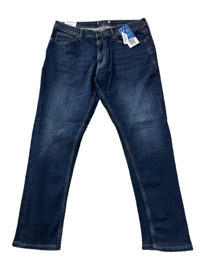 EXPORT LEFTOVER Denim Men's Straight Fit Jeans (MEDIUM BLUE)
