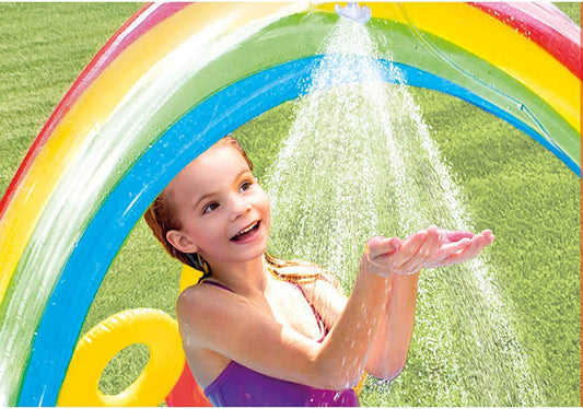 Intex 57453 Rainbow Ring Inflatable Paddling Pool For Children