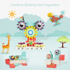 Children Early Education DIY Variety Gear Assembled Building Blocks