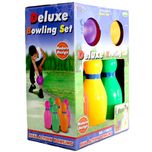 Deluxe Bowling Set Toy For Kids 6 Pins & 2 Balls
