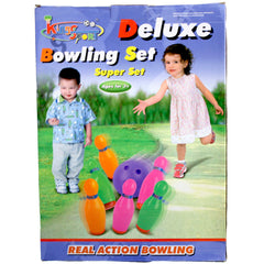 Deluxe Bowling Set Toy For Kids 6 Pins & 2 Balls