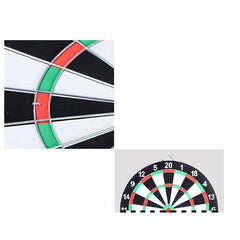 6 Darts & Darts Board Sports Exercise Double Sided Bullseye Target Game