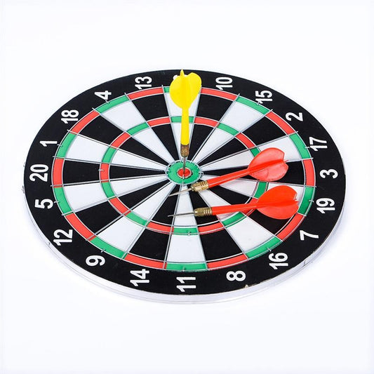 6 Darts & Darts Board Sports Exercise Double Sided Bullseye Target Game