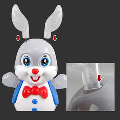 Electric Dancing Doll Music Lighting Rabbit Shiny Educational Electronic Walking Robot Toy