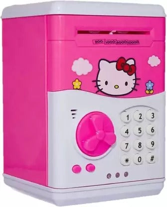 Cartoon Saving Kids Money Boxes Smart Telephone Booth Password Money Piggy Bank With Cute Design