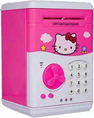 Cartoon Saving Kids Money Boxes Smart Telephone Booth Password Money Piggy Bank With Cute Design