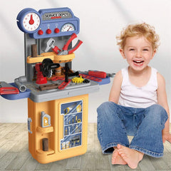 3 In 1 Carpenter Engineer Role-Play Suitcase 39 Pcs Simulation Pretend Playset For Toddlers