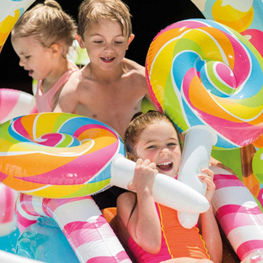 295X191X130cm Inflatable Pool Water Slide Fun Lawn Water Inflatable Swimming Pool Unique Children Paddling Pool