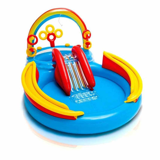 Intex 57453 Rainbow Ring Inflatable Paddling Pool For Children