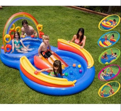 Intex 57453 Rainbow Ring Inflatable Paddling Pool For Children