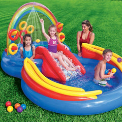 Intex 57453 Rainbow Ring Inflatable Paddling Pool For Children