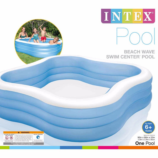 90" X 90" X 22" Swim Center Family Inflatable Swimming Pool