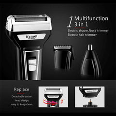 ORIGINAL KEMEI KM - 6330 - 3 in 1 Hair Clipper, Trimmer & shaver
