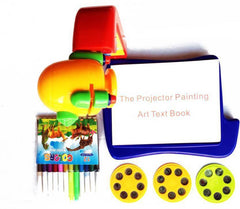 Projector Painting Activity Toy Learning Kit With Changeable Slides And 21 Shades Paper Book