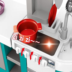 53Pcs Large Size Kitchen Play Set Pretend Play Toy Cooking Set For Kids