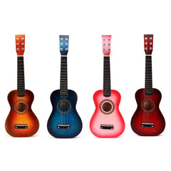 6 Strings Children Wooden Acoustic Guitar Musical Instrument Toy 23 Inch