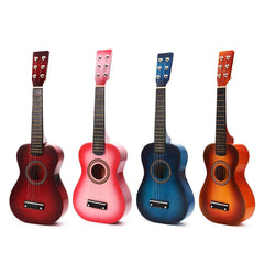 6 Strings Children Wooden Acoustic Guitar Musical Instrument Toy 23 Inch